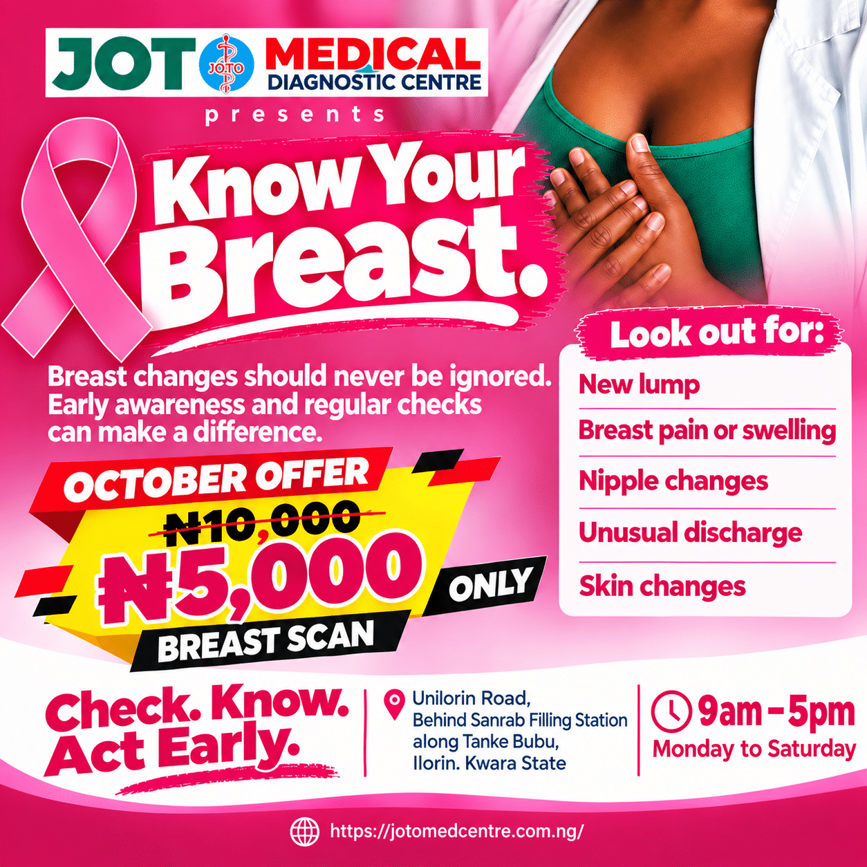 JOTO Medical Breast Cancer Awareness
